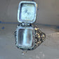 Poison ring boho purple stone sterling silver size 8 women girls