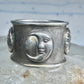Vintage Sergio Bustamante Sterling Silver Sun Moon Celestial Band Ring Size 7.75 14.4g