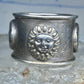 Vintage Sergio Bustamante Sterling Silver Sun Moon Celestial Band Ring Size 7.75 14.4g