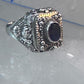 Poison ring boho purple stone sterling silver size 8 women girls
