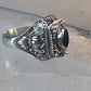 Poison ring boho purple stone sterling silver size 8 women girls
