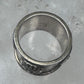 Vintage Sergio Bustamante Sterling Silver Sun Moon Celestial Band Ring Size 7.75 14.4g