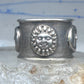 Vintage Sergio Bustamante Sterling Silver Sun Moon Celestial Band Ring Size 7.75 14.4g