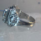 Poison ring boho purple stone sterling silver size 8 women girls