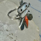 Dragonfly ring Native American Abalone coral MOP band size 4.7 sterling silver women girls