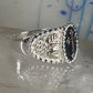 Black Hills Gold ring Cross band Religious Christian size 10.5 sterling silver women men