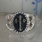 Black Hills Gold ring Cross band Religious Christian size 10.5 sterling silver women men