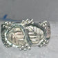 Black Hills Gold Ring leaves wedding band size 7.75 sterling silver women men