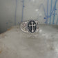 Black Hills Gold ring Cross band Religious Christian size 10.5 sterling silver women men