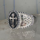Black Hills Gold ring Cross band Religious Christian size 10.5 sterling silver women men