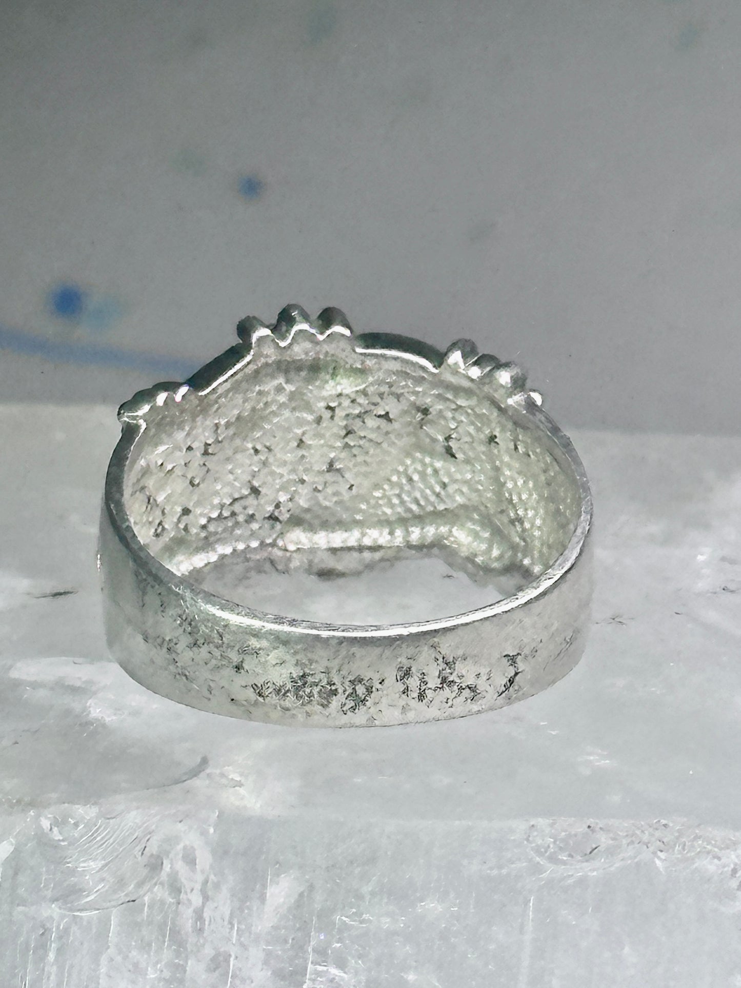 Black Hills Gold Ring leaves wedding band size 7.75 sterling silver women men