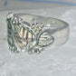 Black Hills Gold Ring leaves wedding band size 7.75 sterling silver women men