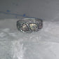 Black Hills Gold Ring leaves wedding band size 10.75 sterling silver women men