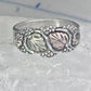Black Hills Gold Ring leaves wedding band size 10.75 sterling silver women men