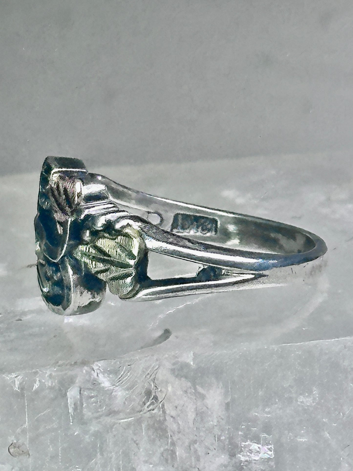 Black Hills Gold Ring leaves band size 6 sterling silver women girls