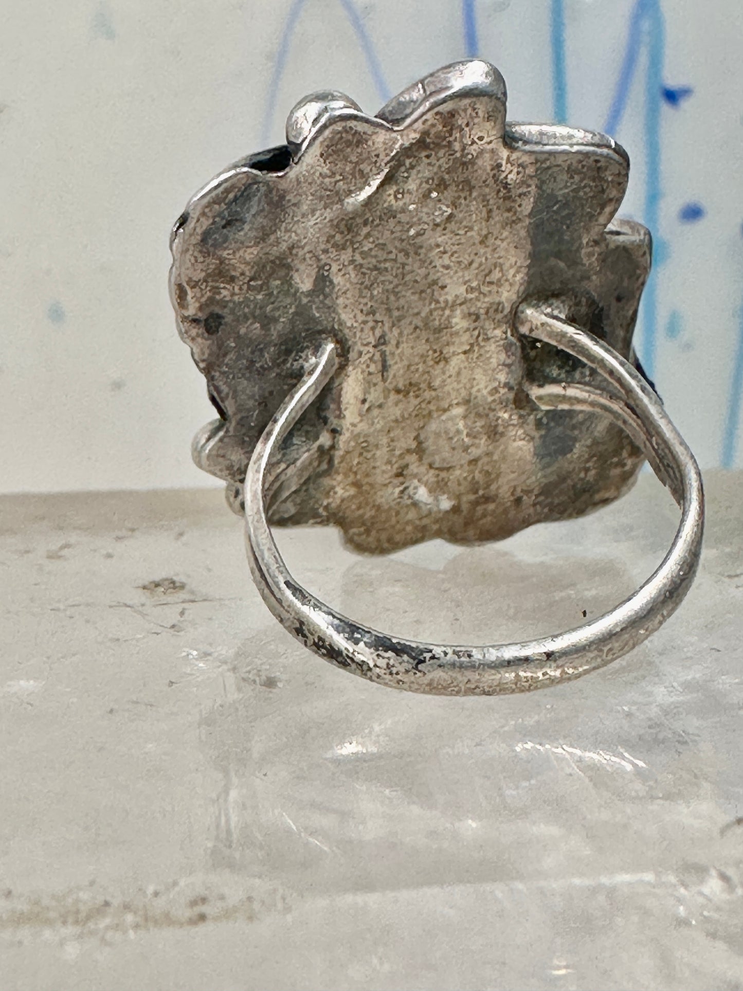 Navajo ring Size 6.25 pebbles rope twist saddle band Sterling Silver women&nbsp;