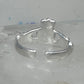 Sterling Silver Claddagh Toe Ring Adjustable Size 2 Irish Celtic Band