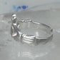 Sterling Silver Claddagh Toe Ring Adjustable Size 2 Irish Celtic Band
