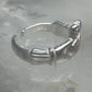 Sterling Silver Claddagh Toe Ring Adjustable Size 2 Irish Celtic Band