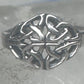 Sterling Silver Celtic Knot Toe Ring Adjustable Size 3 Irish Weave Band