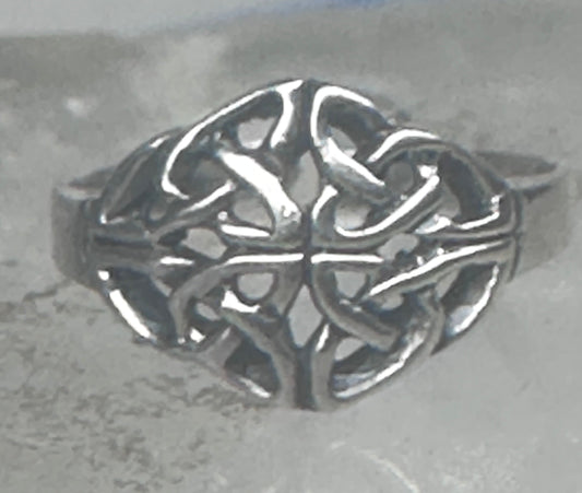 Sterling Silver Celtic Knot Toe Ring Adjustable Size 3 Irish Weave Band