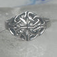Sterling Silver Celtic Knot Toe Ring Adjustable Size 3 Irish Weave Band