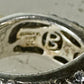 Sonia Bitton ring Big cat CZ green eyes band size 5.7 sterling silver women girls