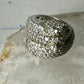 Sonia Bitton ring Big cat CZ green eyes band size 5.7 sterling silver women girls