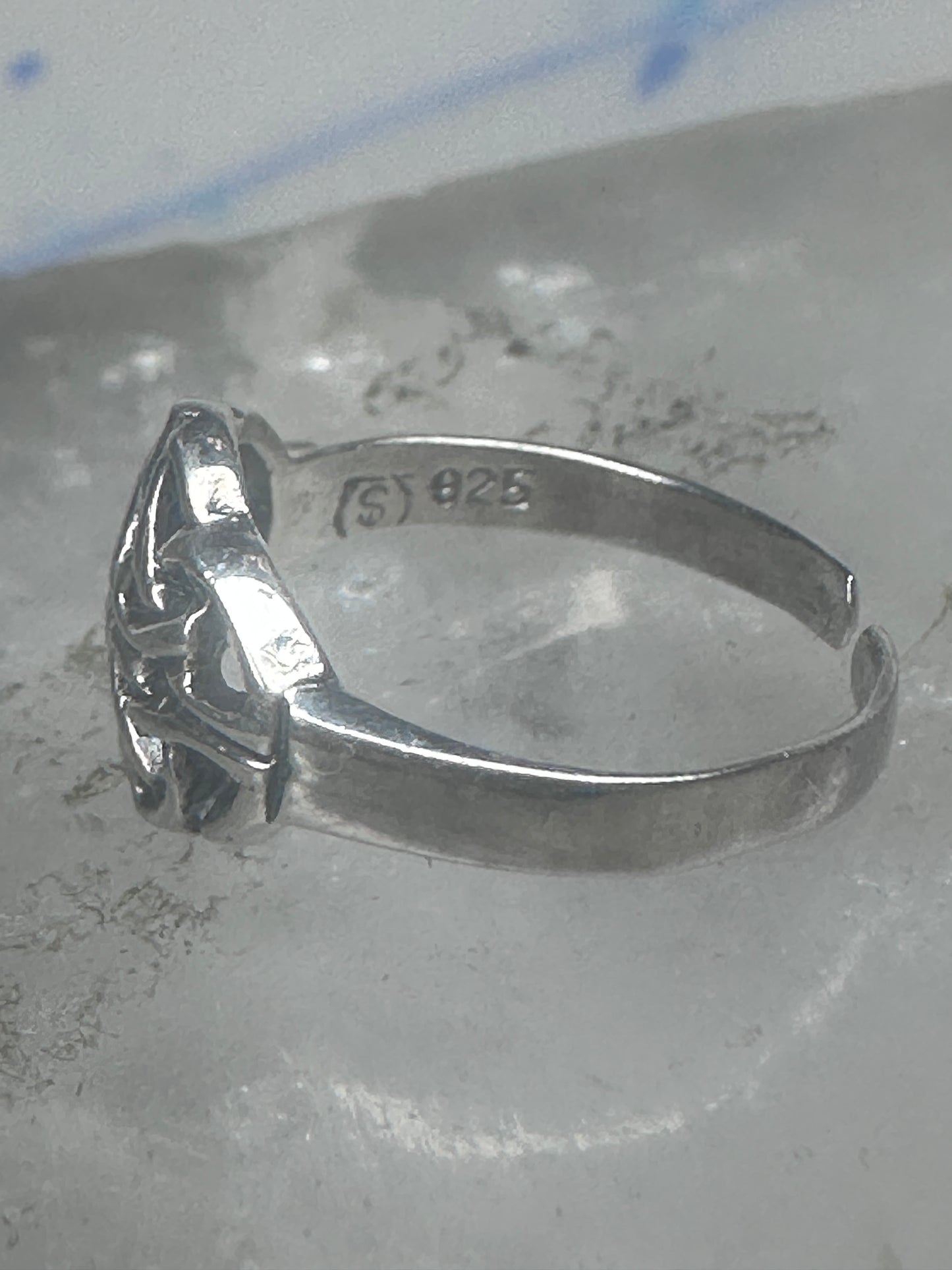 Sterling Silver Celtic Knot Toe Ring Adjustable Size 3 Irish Weave Band