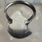 Bear ring Coral band Size 6 Southwest tribal Sterling Silver women
