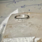 Vintage CZ Crystal Ring size 6.75 Stacker Cocktail Eternity Sterling Silver band