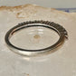 Vintage CZ Crystal Ring size 6.75 Stacker Cocktail Eternity Sterling Silver band