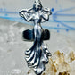Dancing woman ring long figurative size 7 sterling silver women