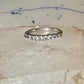 Vintage CZ Crystal Ring size 6.75 Stacker Cocktail Eternity Sterling Silver band