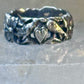 Bird ring heart dove band Valentine love heart size 5 sterling silver women girls