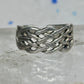 Toe Ring Celtic band Sterling Silver Size 2.50