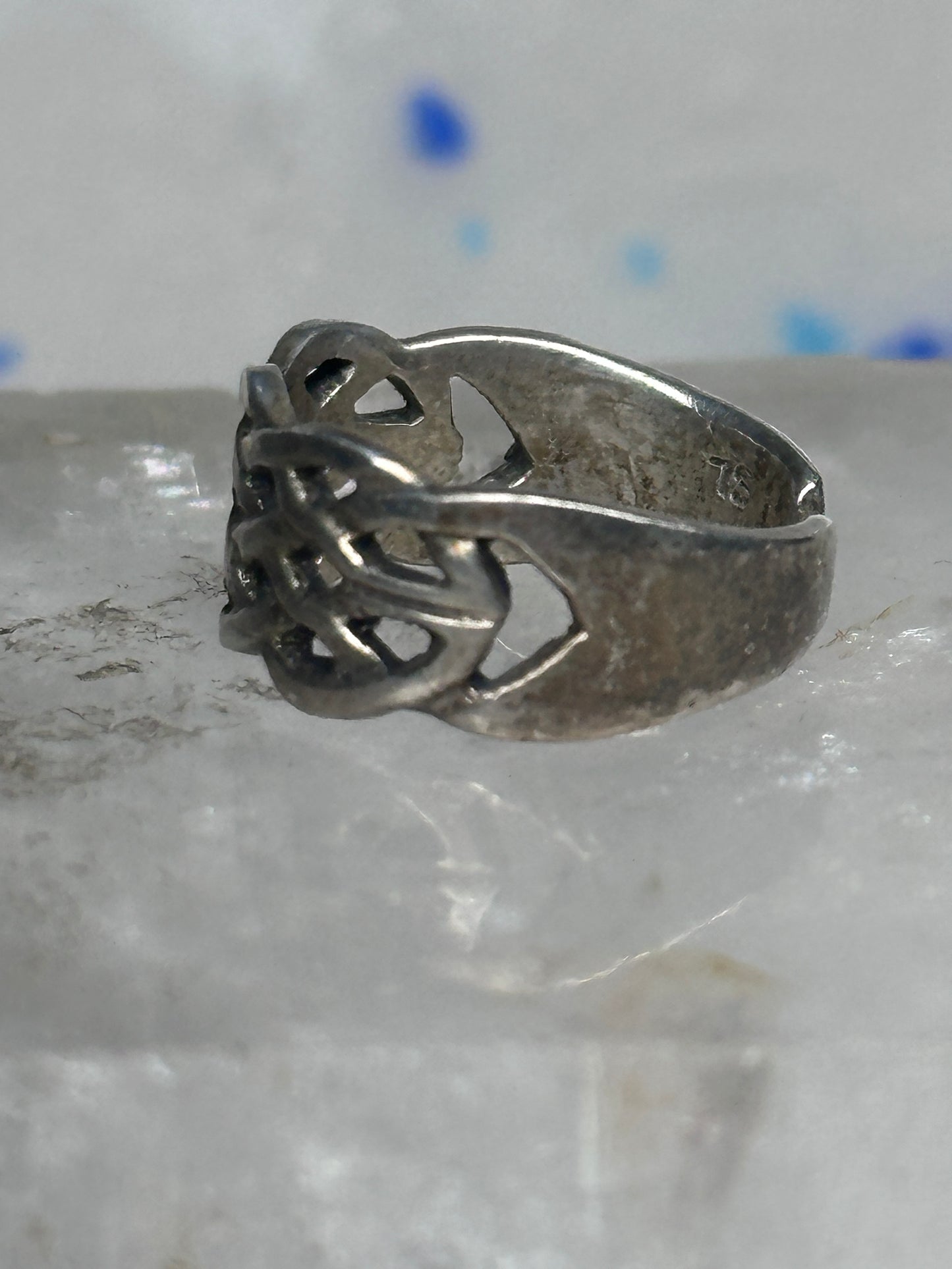 Toe Ring Celtic band Sterling Silver Size 2.50