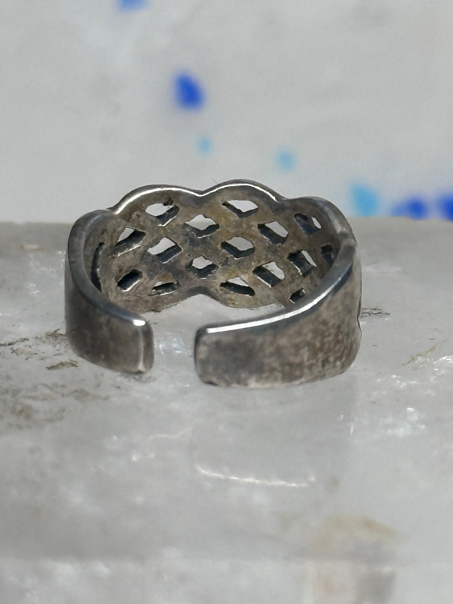 Toe Ring Celtic band Sterling Silver Size 2.50