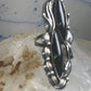 Navajo ring long onyx size 6.25 sterling silver women