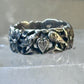 Bird ring heart dove band Valentine love heart size 5 sterling silver women girls