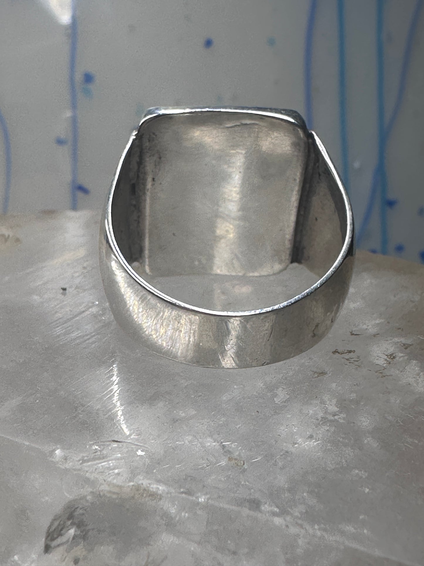 Modern ring size 10.50 sterling silver women men