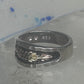 Vintage Black Hills Gold Sterling Silver Grape Leaves Band Ring Size 7.75 5.2g