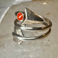 Arrow ring coral band size 8 southwest wraps around sterling silver
