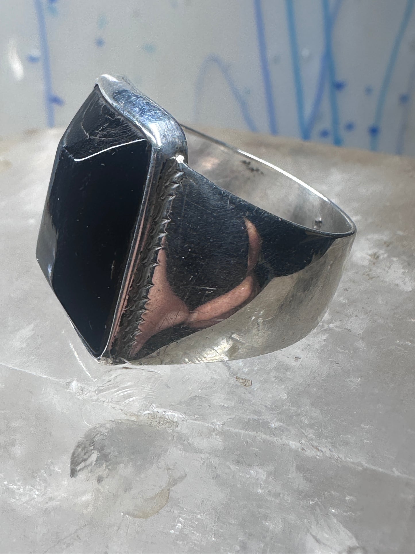 Modern ring size 10.50 sterling silver women men