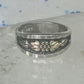 Vintage Black Hills Gold Sterling Silver Grape Leaves Band Ring Size 7.75 5.2g