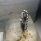 Navajo ring long onyx size 6.25 sterling silver women