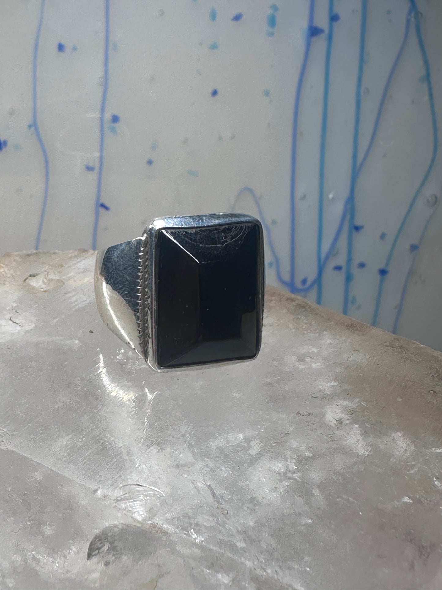 Modern ring size 10.50 sterling silver women men