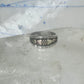 Vintage Black Hills Gold Sterling Silver Grape Leaves Band Ring Size 7.75 5.2g
