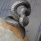 Snake ring Rattlesnake band size 10 sterling silver men women