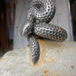 Snake ring Rattlesnake band size 10 sterling silver men women